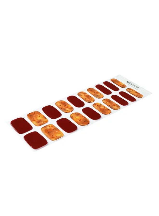 مجموعة كاملة من ملصقات جل الأظافر الممتازة مع معالجة بالأشعة فوق البنفسجية/LED | مجموعة عالية الجودة مع مبرد أظافر، ووسادات تنظيف، وأدوات خشبية، بجودة صالونات التجميل، سهلة الإزالة - Image 3